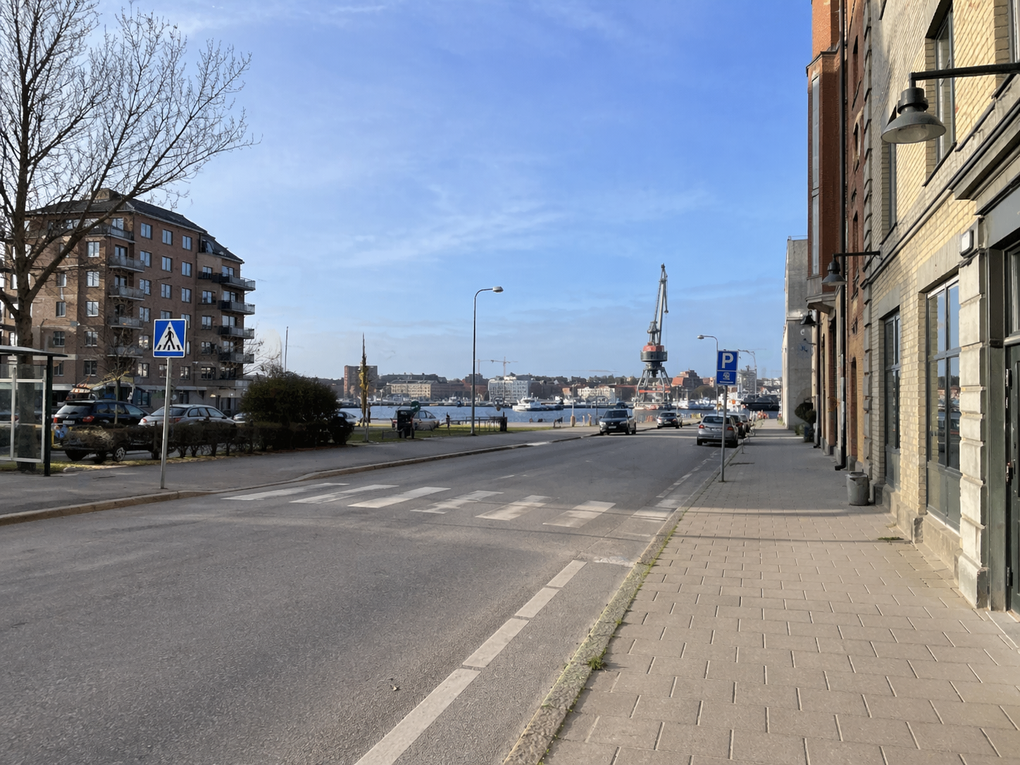 Referensbild för befintliga gatuförhållanden